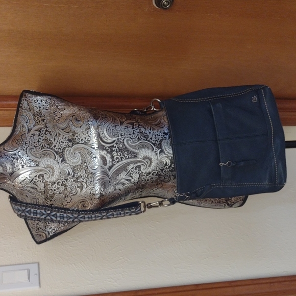 The Sak Bags The Sak Blue Genuine Pebbled Leather Navy Color